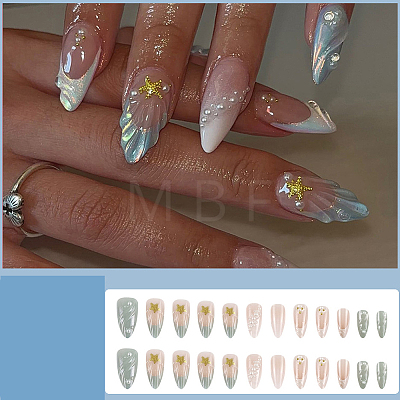 ABS Plastic Full Cover Press On False Nails MRMJ-CP0001-71-1