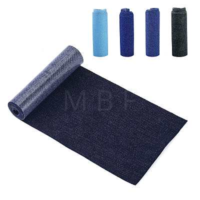 4Pcs 4 Colors Denim Cloth Iron on Sew on Patches SENE-TA0001-04-1