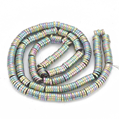 Electroplate Non-magnetic Synthetic Hematite Beads Strands G-T061-142C-1