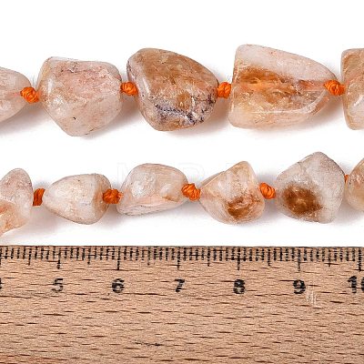Raw Rough Natural Citrine Beads Strands G-N362-10A-01-1