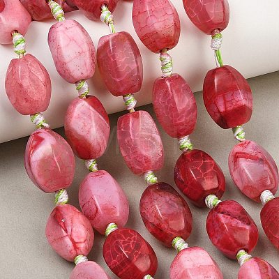 Natural Dragon Veins Agate Beads Strands GG-CBA8E33-A02-01-1