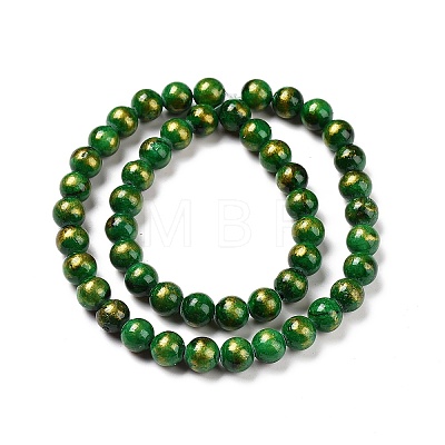 Natural Mashan Jade Beads Strands G-F670-A17-8mm-1