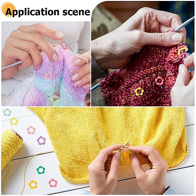 Gorgecraft Alloy Knitting Stitch Marker Rings FIND-GF0004-75-1