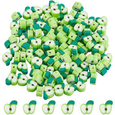 200Pcs Handmade Polymer Clay Beads CLAY-SC0001-64B-1