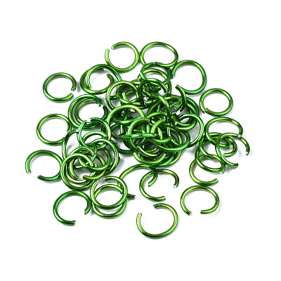 Aluminum Wire Open Jump Rings ALUM-R005-0.8x6-25-1