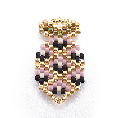 MIYUKI & TOHO Handmade Japanese Seed Beads Pendants SEED-A027-B03-1