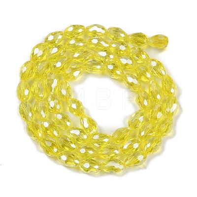 Transparent Electroplate Glass Beads Strands EGLA-N013-T10mm-B26-1