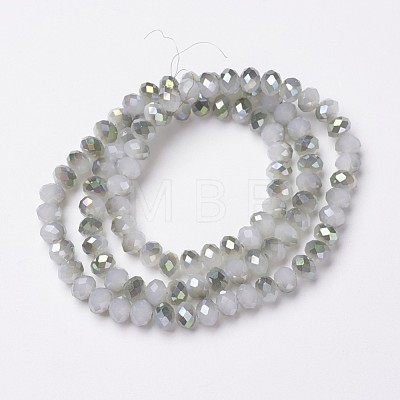 Electroplate Glass Beads Strands EGLA-A034-J6mm-S04-1