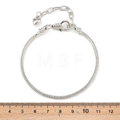 Brass European Style Bracelets for Jewelry Making KK-R031-06-1