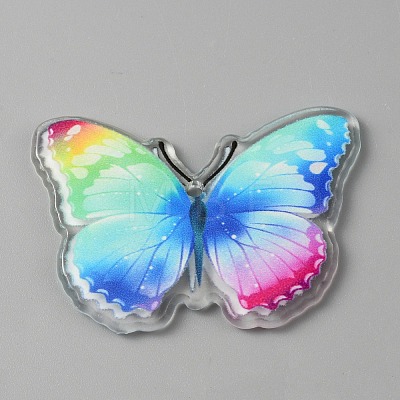 Printed Acrylic Pendants OACR-WH0028-22B-1