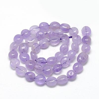 Natural Amethyst Beads Strands G-R445-6x8-23-1