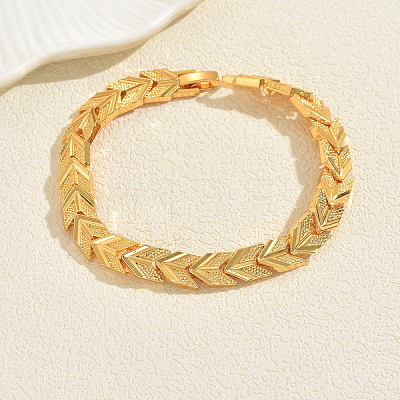 Alloy Link Chain Bracelets for Women BM3814-3-1