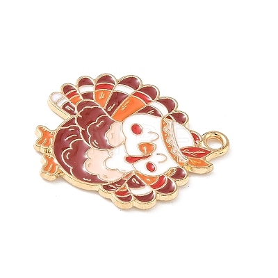 Thanksgiving Day Alloy Enamel Pendants ENAM-I076-01G-07-1