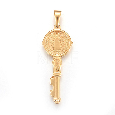 304 Stainless Steel Big Pendants X-STAS-L210-02G-1