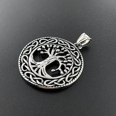 Tree of Life Hollow Tree of Life Pendant 304 Stainless Steel Punk Necklace Jewelry HL3986-1
