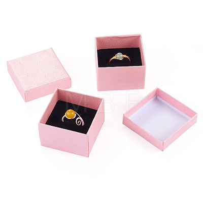Shell Textured Paper Jewelry Ring Storage Gift Boxes CON-TAC0014-15D-1
