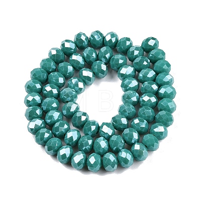 Electroplate Glass Beads Strands LS-EGLA-A044-P8mm-A31-1