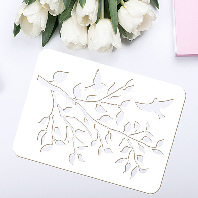 Plastic Drawing Painting Stencils Templates DIY-WH0396-662-1