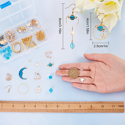 DIY Planet Earring Making Kit DIY-SC0020-17-1