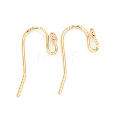 Brass Earring Hooks KK-Z020-02G-1