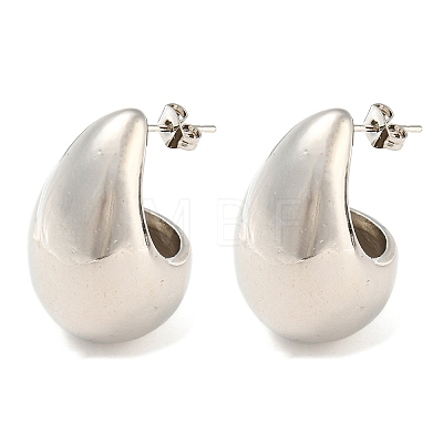 304 Stainless Steel Stud Earrings for Women EJEW-H102-02P-1