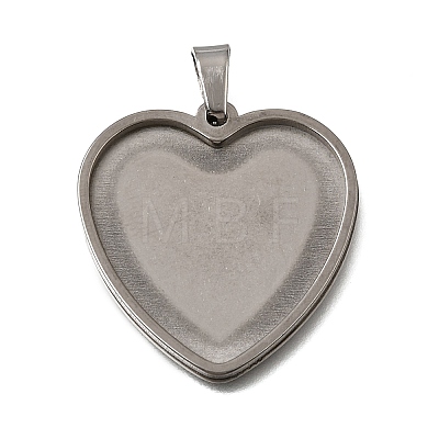 304 Stainless Steel Pendant Cabochons Settings SA-CBA8A58-01A-P-1