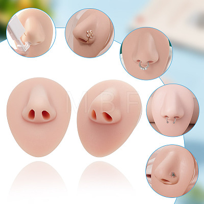 ARRICRAFT 2Pcs Soft Silicone Nose Flexible Model Body Part Displays ODIS-AR0001-03-1