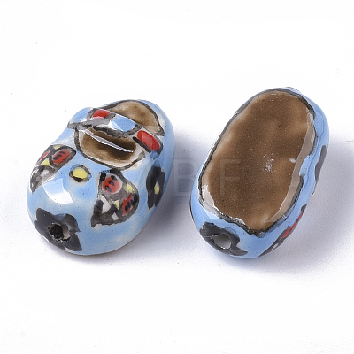Handmade Porcelain Beads PORC-N004-34-1