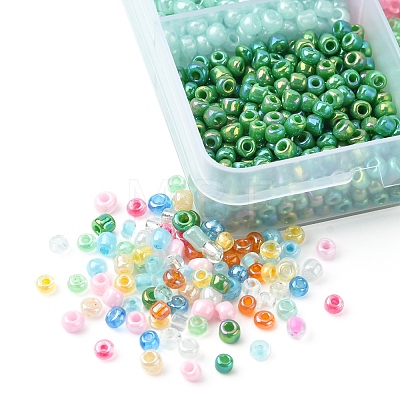 180G 15 Colors Glass Seed Beads SEED-FS0001-11-1