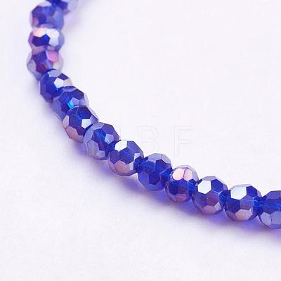 Electroplate Glass Beads Strands EGLA-D021-67-1