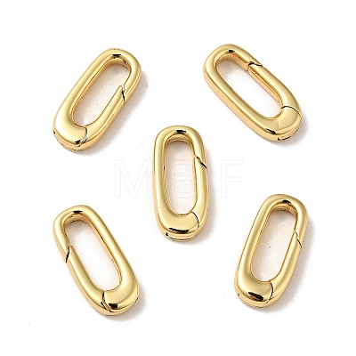 Brass Spring Gate Rings KK-J301-11G-1