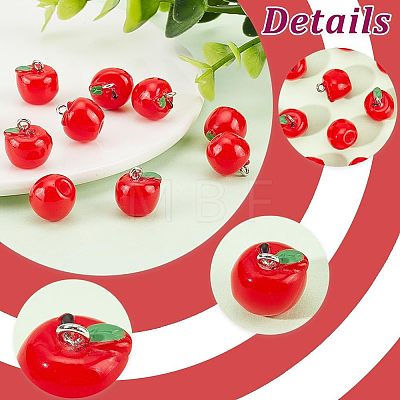 30Pcs Opaque Resin Charms RESI-CA0001-32A-1