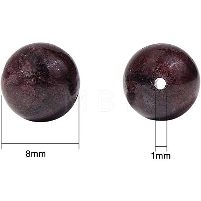 Olycraft Natural Garnet Beads G-OC0001-25-1