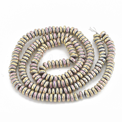 Electroplate Non-magnetic Synthetic Hematite Beads Strands G-N0318-01D-1