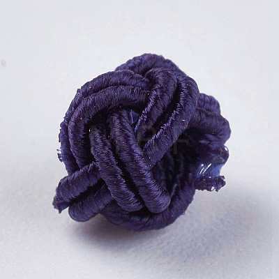 Polyester Weave Beads WOVE-K001-A14-1