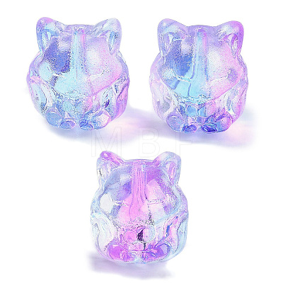Transparent Spray Paint Glass Beads X1-GLAA-H035-01I-1