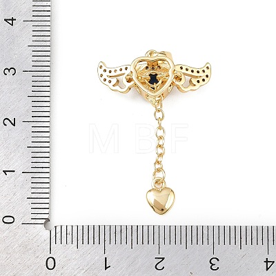 Brass Micro Pave Cubic Zirconia Pendants KK-B161-12G-02-1