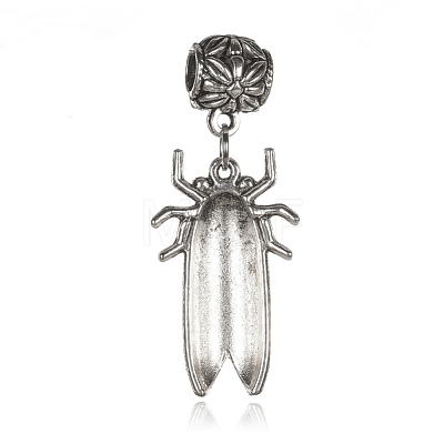 Alloy Enamel European Dangle Pendants PALLOY-J700-02AS-1