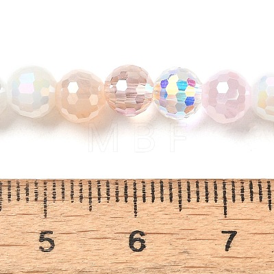 Electroplate Glass Beads Strands EGLA-C007-01B-1