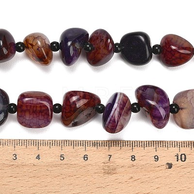 Natural Dragon Veins Agate Beads Strands GG-L001-I01-01D-1