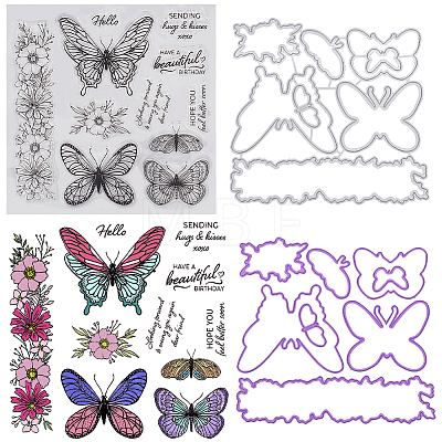 1Pc PVC Plastic Clear Stamps DIY-CP0008-79A-1