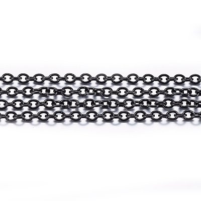 Handmade 304 Stainless Steel Cable Chains STAS-P213-02B-02-1