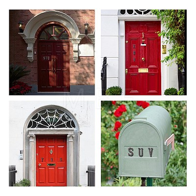 Iron Home Address Number AJEW-WH0126-25Y-1