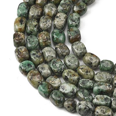 Natural African Turquoise(Jasper) Beads Strands G-P623-A04-01-1