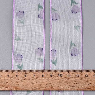 Single Face Printed Polyester Satin Ribbon SRIB-T009-05B-1