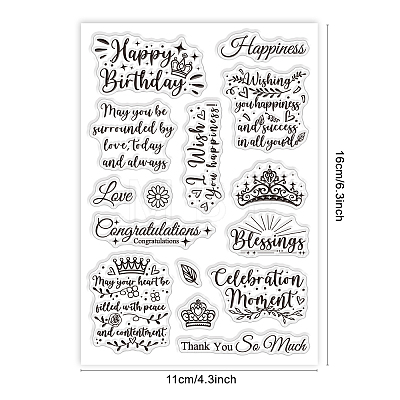 Custom Summer Theme PVC Plastic Clear Stamps DIY-WH0631-0141-1