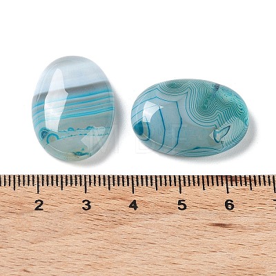 Natural Striped Agate/Banded Agate Cabochons G-H296--01D-1