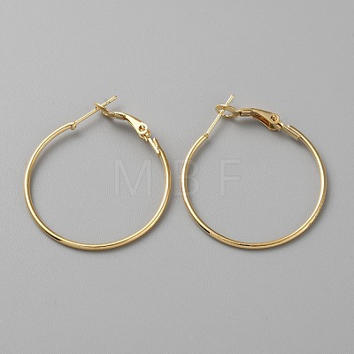 Brass Hoop Earring Findings FIND-WH0110-742B-G-1