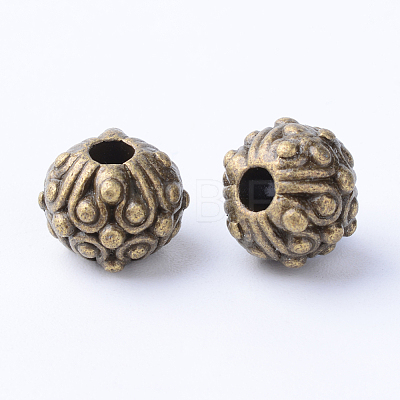 Tibetan Style Alloy Beads X-TIBE-Q063-117AB-NR-1