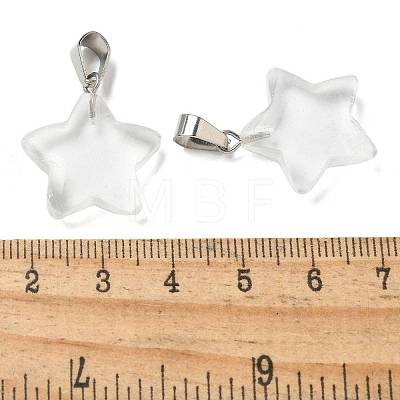 Synthetic Quartz Crystal Pendants G-B127-12P-05-1